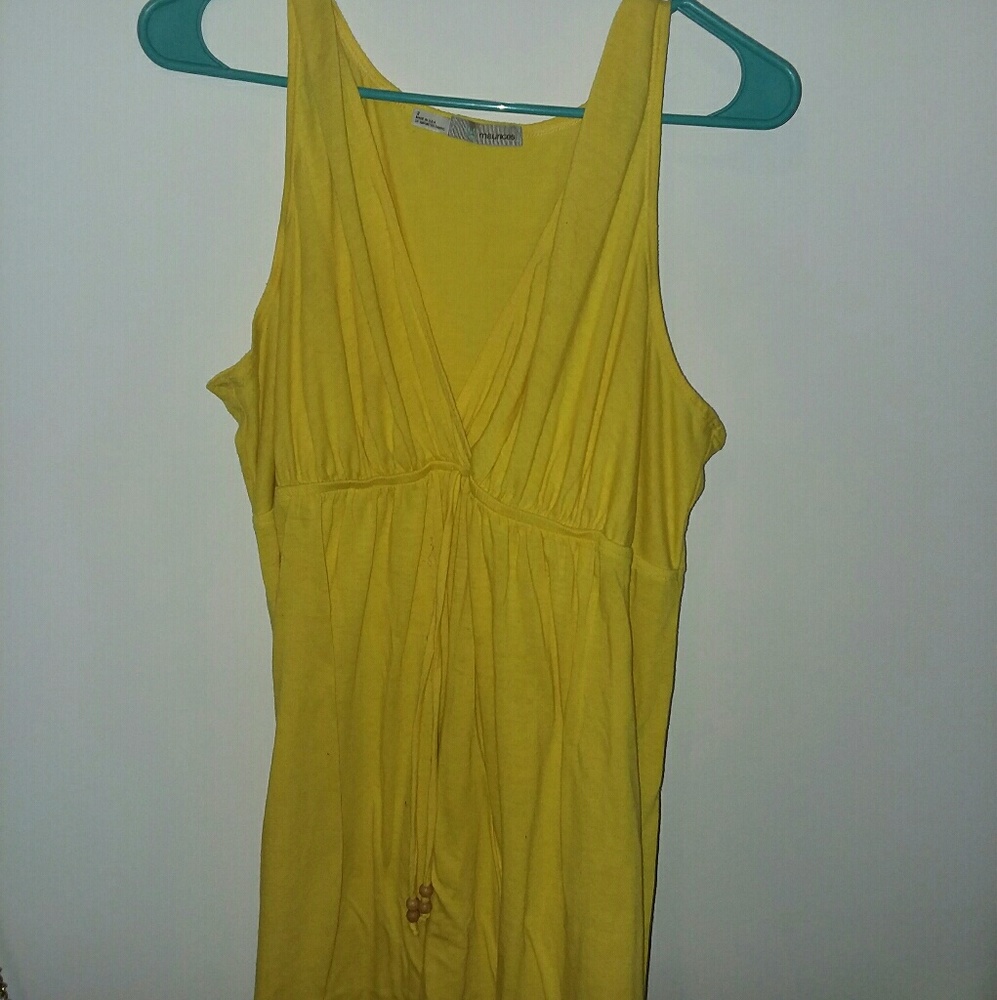 Yellow Maurice's Hi-Lo Dress